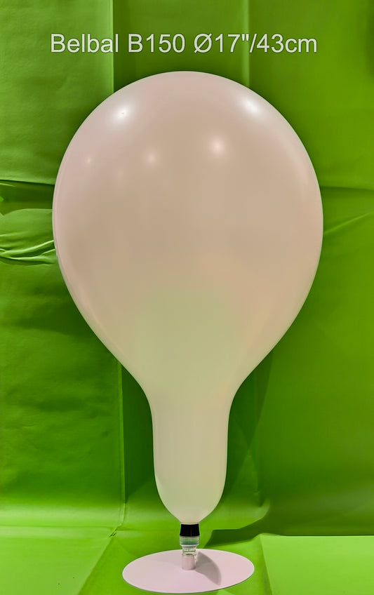 50 x 17"/43cm Belbal B150 Riesen Luftballons * weiss *